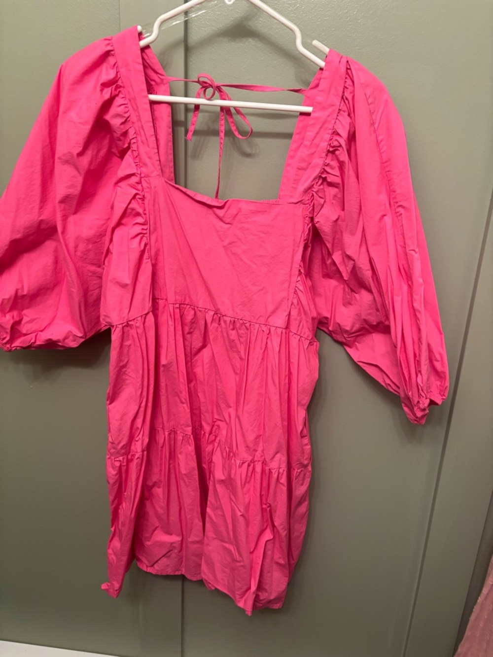 a new day Hot Pink Smocked Sundress